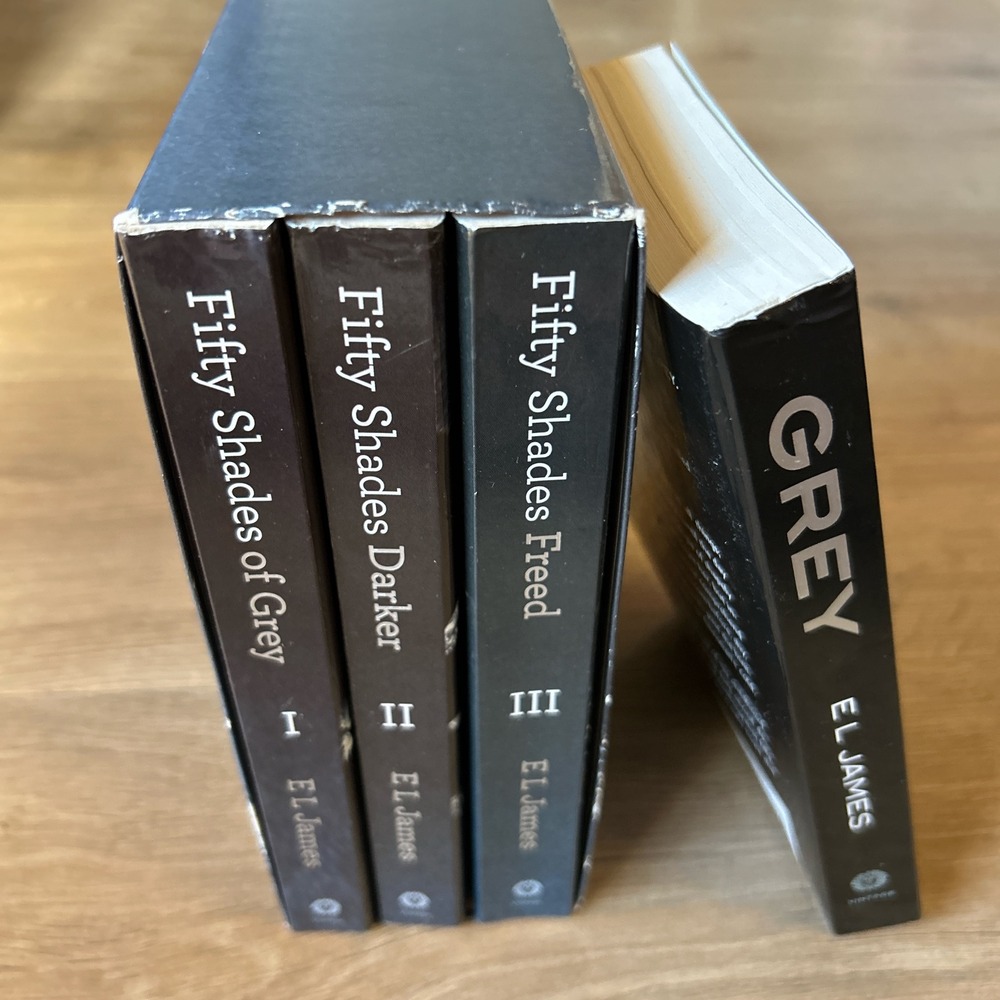 Fifty Shades Trilogy Box Set plus Grey by E.L. James 4 Book Lot Paperbacks
